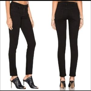 Citizens Of Humanity Black Arielle Mid Rise Skinny Jeans